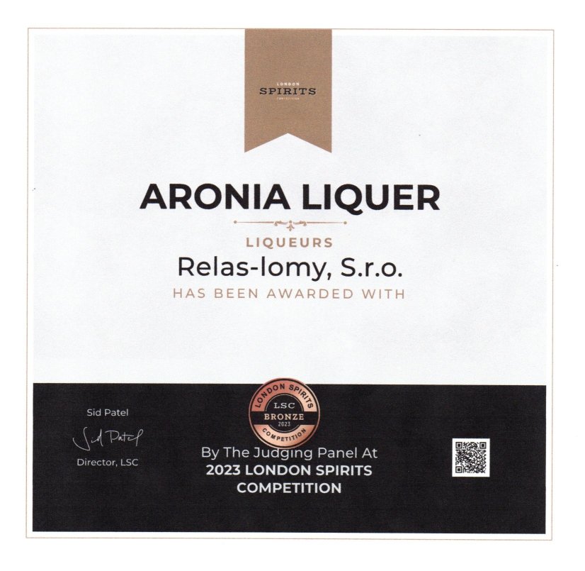 Likér z arónie Originál 35% 0,5l